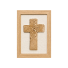 Cuadro cruz cerámica gres