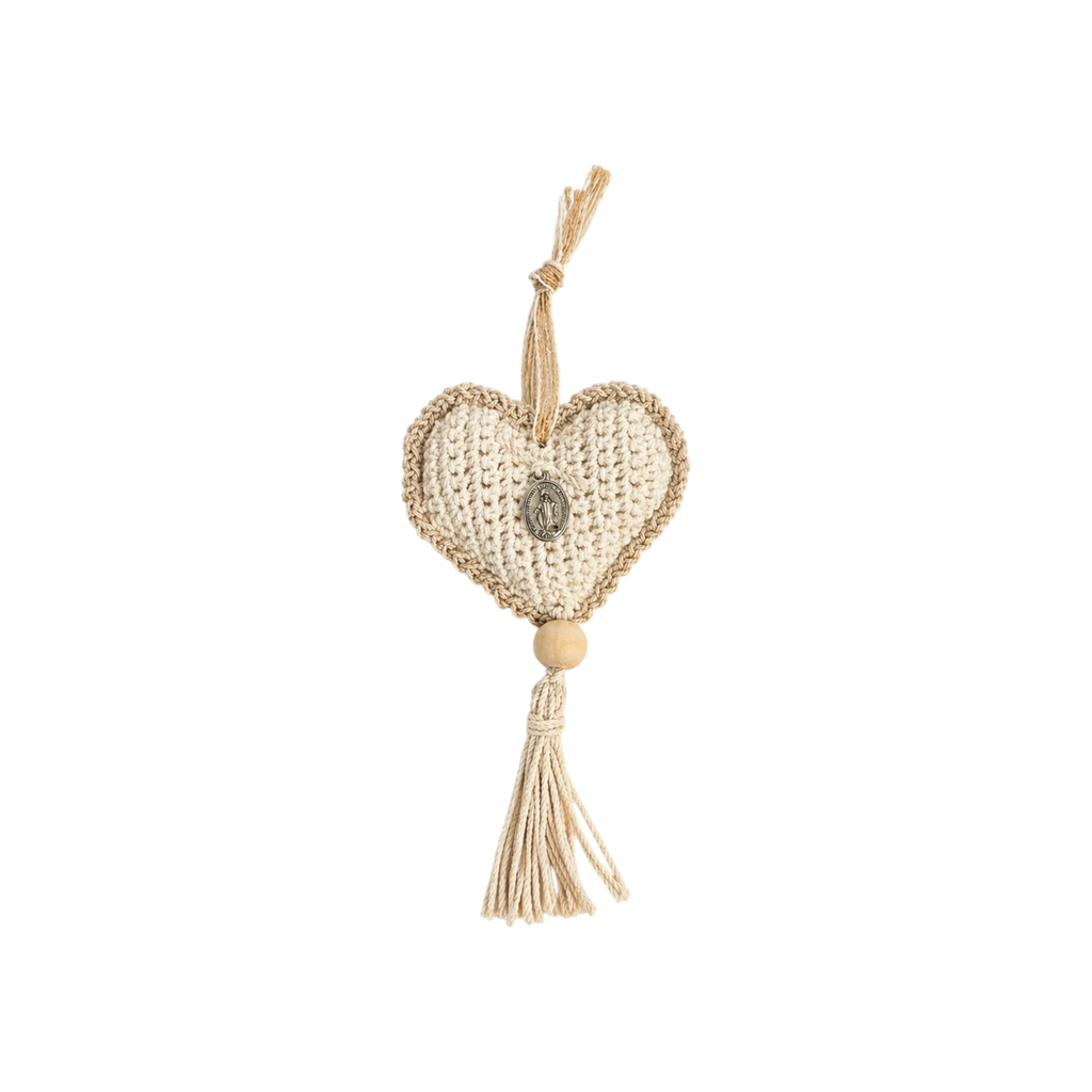 Cunero corazón a crochet