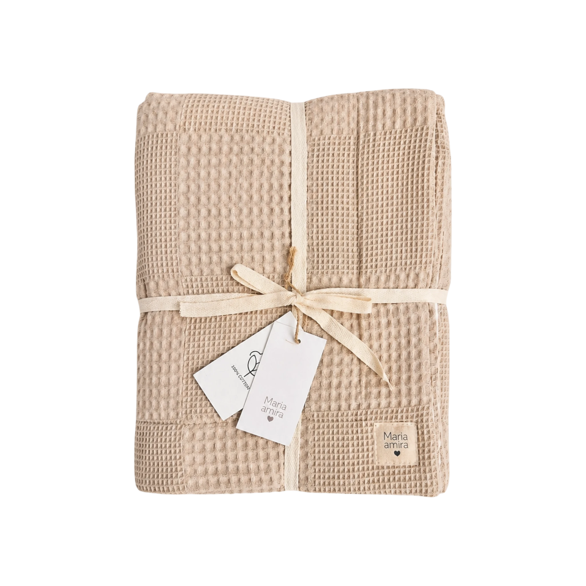 Manta waffle 100% algodón- Personaliza